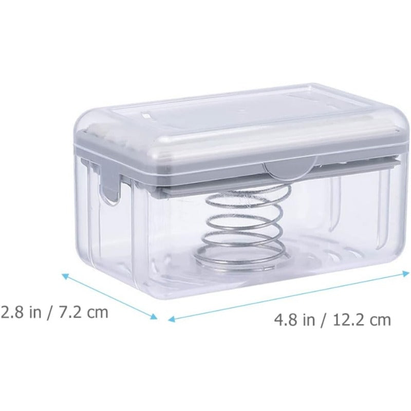 Soap Dish with Rollar Soap Box Easy Carry Soap Dish with Lid