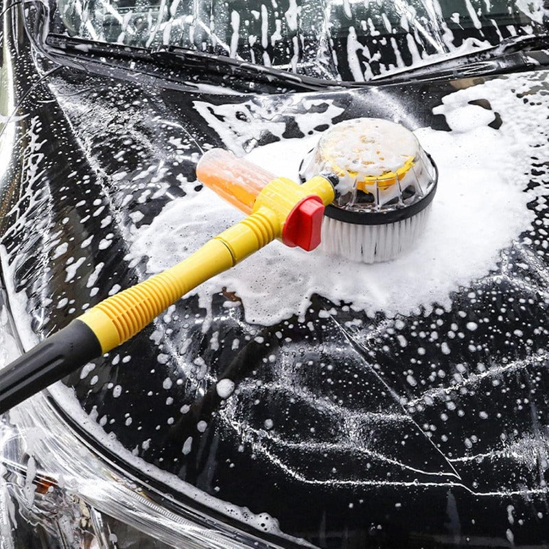 Car Rotary Wash Brush Kit Microfiber 360 Degree Adjustable Wash Brush