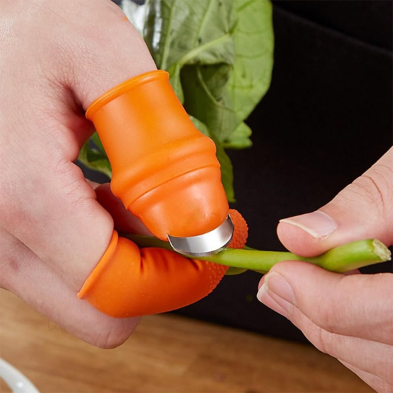 6 Set Garden Silicone Thumb Knife Fruit and Vegetable Picking