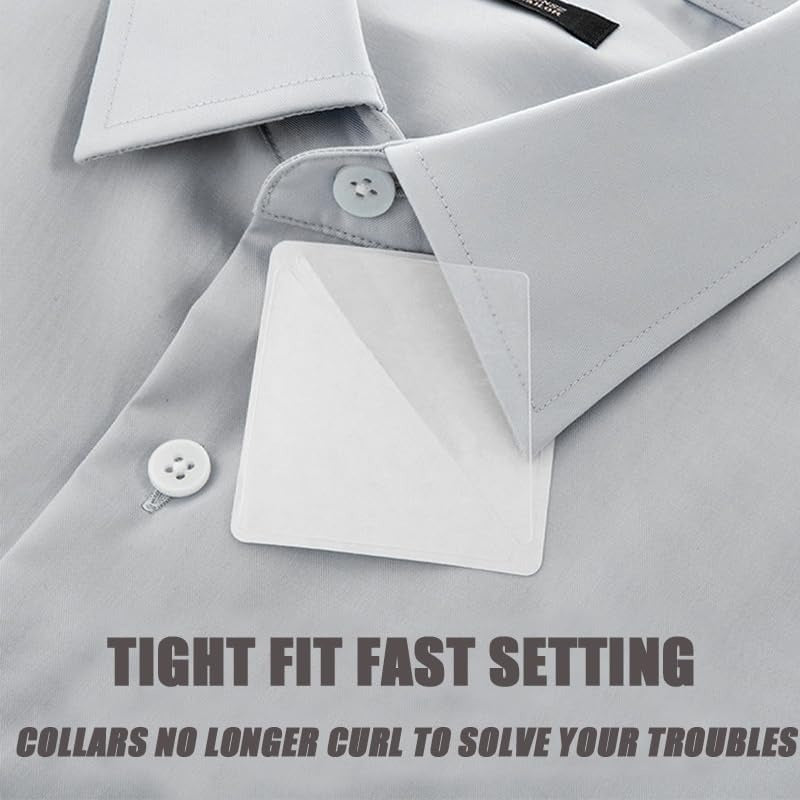 50PCS Shirt Collar Stays Self-adhesive Shirt Collar Anti-Buckling Shaper