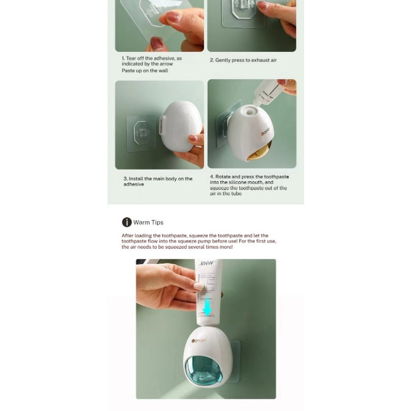 Wall-Mounted Household Toothpaste Squeezer