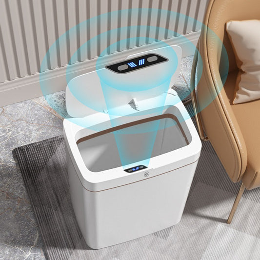 Touch free automatic intelligent open lid garbage bin