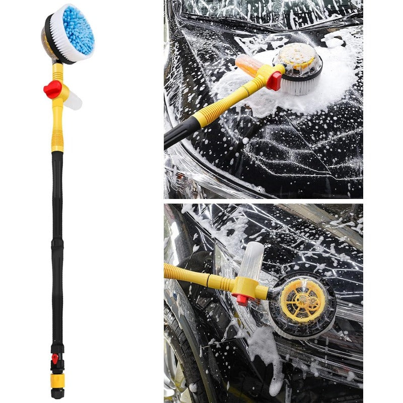 Car Rotary Wash Brush Kit Microfiber 360 Degree Adjustable Wash Brush