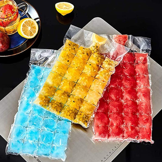 Disposable Ice Cube Bags Stackable Easy Release Ice Cube Mold 100 Bags