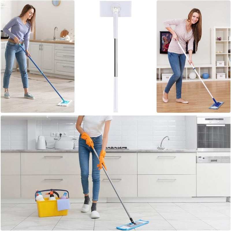 Automatic Cloth Changing Mini Mop 360°Rotating Head with 3 Towels