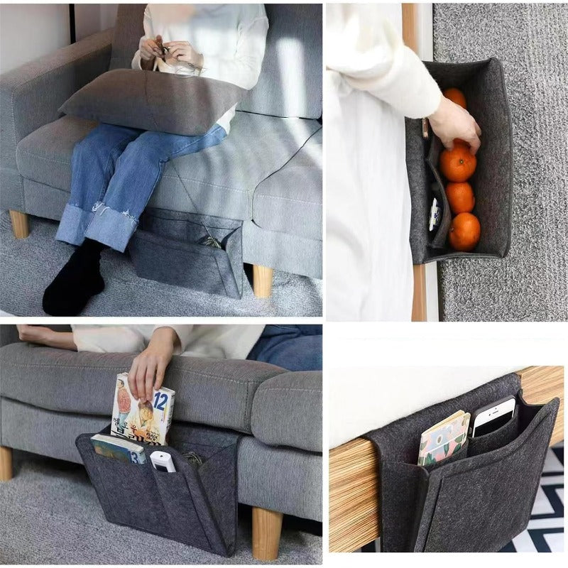 Bedside Caddy Felt Bed Side Caddy Organizer Bed Pockets Bedside Storage